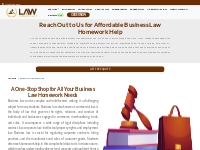 Online Business Law Homework Help - PhD Qualified Experts