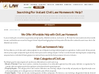 Civil Law Homework Help | Best Civil Law Homework Helpers