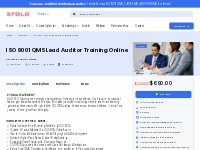 CQI IRCA Approved ISO 9001 QMS Lead Auditor Course Online