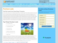 Purchase Leads - Home Buyer Lead Plans