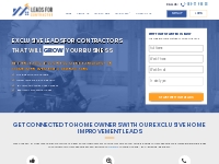 Exclusive Home Improvement Leads - Leads For Contractors