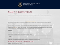 Make a Donation | Leahurst Charitable Foundation