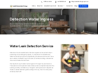 Detection Water Ingress - Leak Detection Group