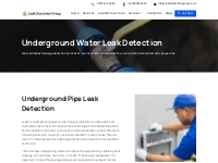 Underground Pipe Leak Detection Services - Leak Detection Group