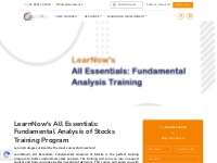  LearNow | Essentials of Fundamental Analysis