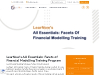  LearNow | Facets of Financial Modelling