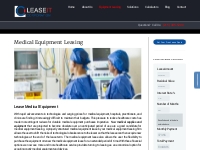 Medical Equipment Leasing | Leaseit Corp