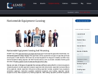 Nationwide Equipment Leasing | Leaseit Corp