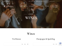 Wines - Le Bistro By Liz - Vin Maison, Vin Blanc, Vin Rouge
