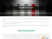 Syndicator List - Left Field Investors