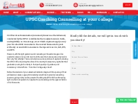 UPSC Coaching Counselling at your College | Legacy IAS Academy