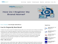 Register My Brand Name - Trademark Registration