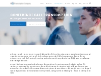 Conference Call Transcription Services | MOS