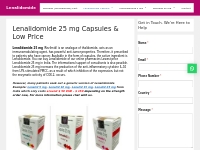 Get 45% OFF on Buying Lenalidomide 25 mg Capsules at Low Price