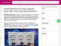 75% Off! Buy Revlimid 10 mg (Lenalidomide 10mg) Capsule Online