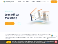 Loan Officer Marketing Ideas and Tools - LenderHomePage.com