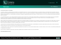 Law firm disclaimer Treasure Coast|The Lewis Law Group, PA.