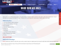 Solid Surface Uses | Lexmar USA