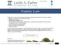 Family Law | Law Office of Leslie A. Farber | United States