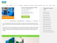 Heavy duty slurry pump | Slurry pump manufacturer