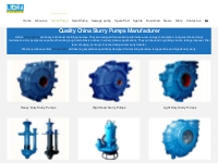China Heavy Duty Centrifugal Slurry Pumps Manufacturer