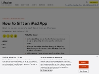 How to Gift an iPad App