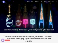 Luminous label, Illuminate Menu manufacturers and suppliers