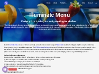 illuminate menu,led menu cover,backlit menu manufacturer