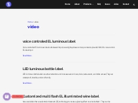 Luminous label,illuminate menu video show lists