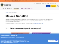Make a Donation | Lions Clubs International