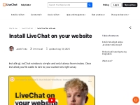 Add Live Chat to a Website - Set up live chat on website | LiveChat He