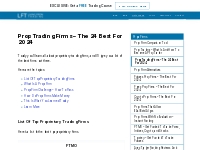 Prop Trading Firms - The 24 Best For 2024 - Living From Trading