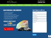 Car Removal Melbourne | Cash For Scrap Cars Up To $9,999
