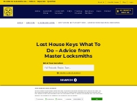 Lost House Keys What To Do - Advice from Master Locksmiths