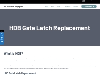 HDB Gate Latch Replacement - LS Locksmith Singapore
