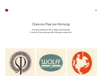 Clarence Hornung logos | Logo Design Love