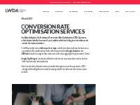 Conversion Rate Optimisation (CRO) Agency   Services London
