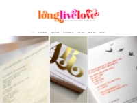LongLiveLove | Modern Wedding Stationery | London, UK