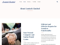 About Lontech Limited Your trusted computer services Burnt Oak