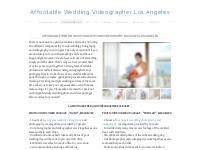 Affordable Wedding Photography Los Angeles Photo   Video Combo Package