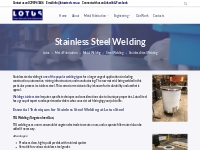 Excellent Stainless Steel Welding Shop Sydney | Lotus Steel