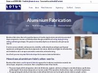Aluminium Fabrication - Lotus