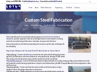 Custom Steel Fabrication - Lotus
