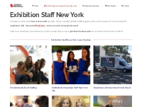 Exhibition Staff | Hire Exhibitions Staff New York | Miami
