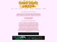 Lucky Draw Lotto Terms and Information