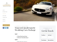 Maserati Quattroporte Wedding Cars Package | Luxury Wedding Cars Sydne