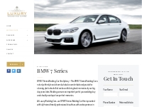 BMW 7 Series | Luxury Wedding Cars