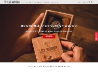 Wood Watches by Lux Woods l Handmade Engraved Wood Watch