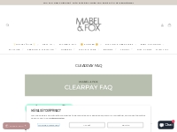 Clearpay FAQ   Mabel   Fox