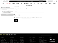 Email Sign Up | MAC Cosmetics - Official Site